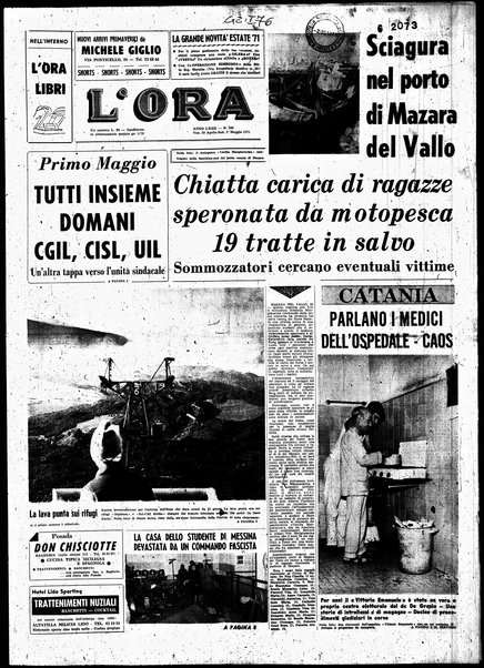 L'ora : quotidiano indipendente d'informazioni