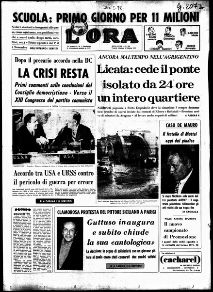 L'ora : quotidiano indipendente d'informazioni