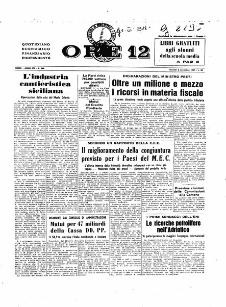 Ore 12 : quotidiano economico finanziario indipendente