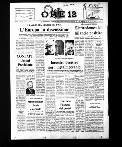 Ore 12 : quotidiano economico finanziario indipendente