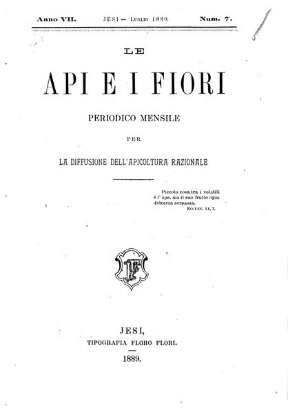 Le api ed i fiori