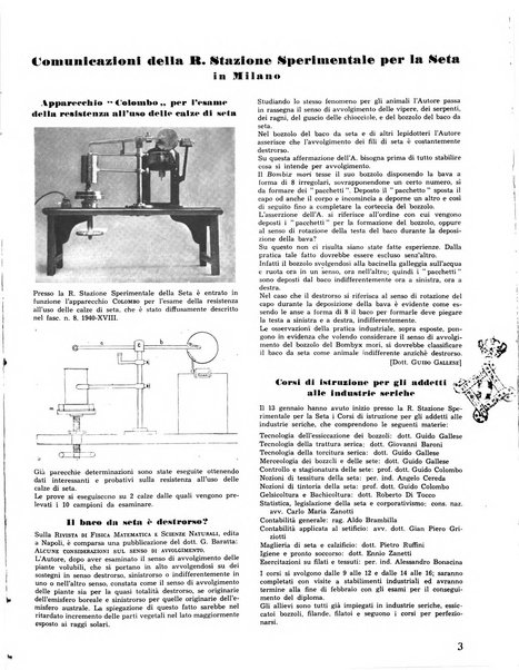 La seta bollettino di sericoltura