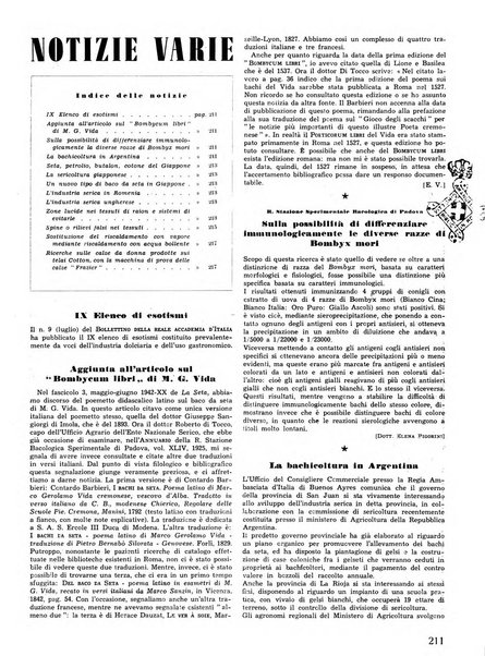 La seta bollettino di sericoltura