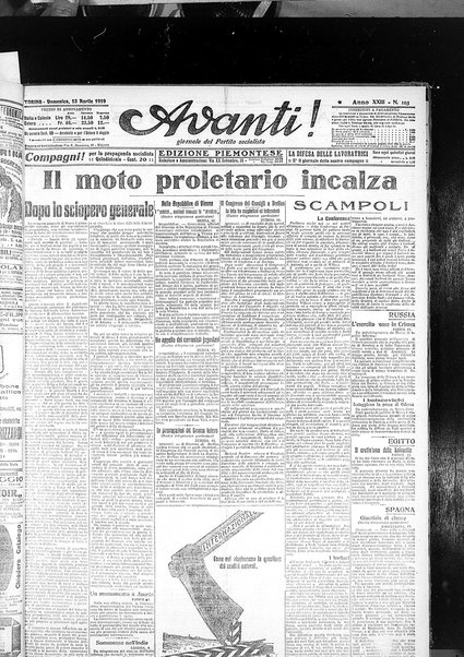 Avanti! : giornale del Partito socialista