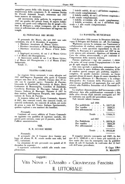 Il comune di Bologna rassegna mensile di cronaca amministrativa e di statistica