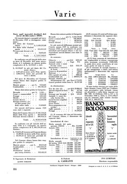 Il comune di Bologna rassegna mensile di cronaca amministrativa e di statistica