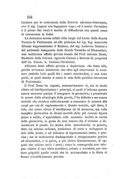 L'agricoltore periodico mensile del Comizio agrario lucchese