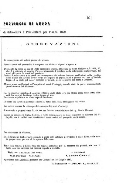 L'agricoltore periodico mensile del Comizio agrario lucchese