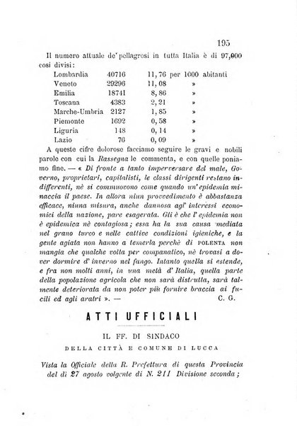 L'agricoltore periodico mensile del Comizio agrario lucchese