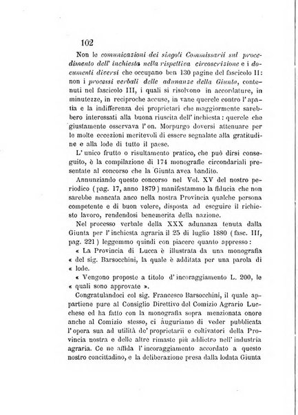 L'agricoltore periodico mensile del Comizio agrario lucchese