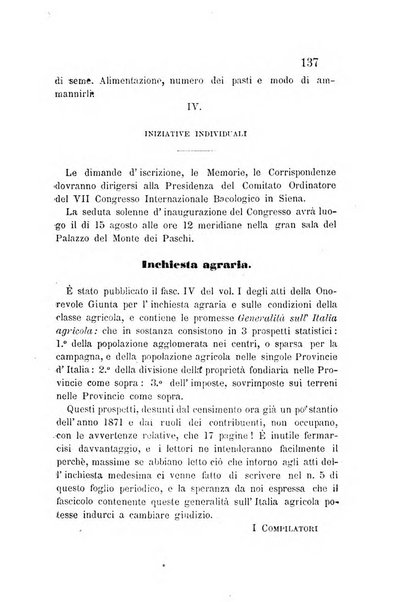 L'agricoltore periodico mensile del Comizio agrario lucchese