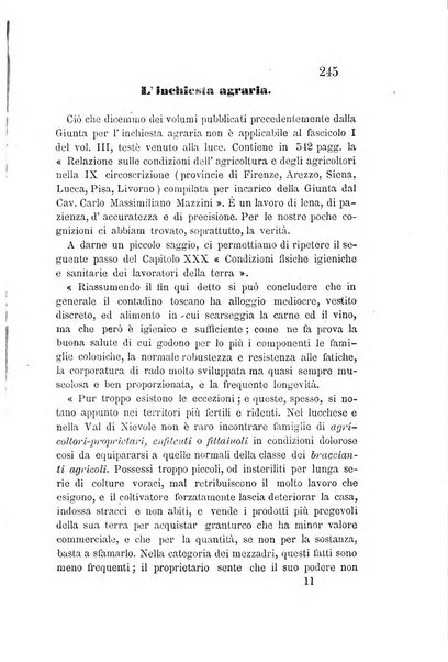 L'agricoltore periodico mensile del Comizio agrario lucchese