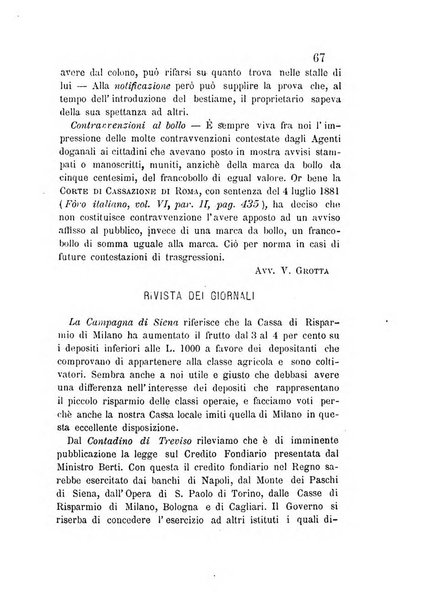 L'agricoltore periodico mensile del Comizio agrario lucchese