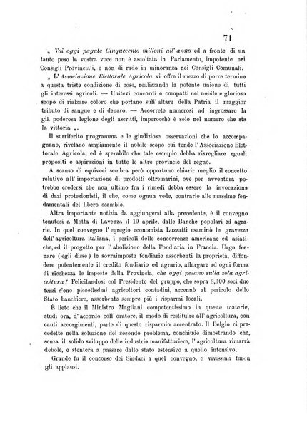 L'agricoltore periodico mensile del Comizio agrario lucchese