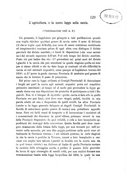 L'agricoltore periodico mensile del Comizio agrario lucchese