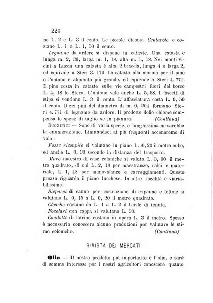 L'agricoltore periodico mensile del Comizio agrario lucchese