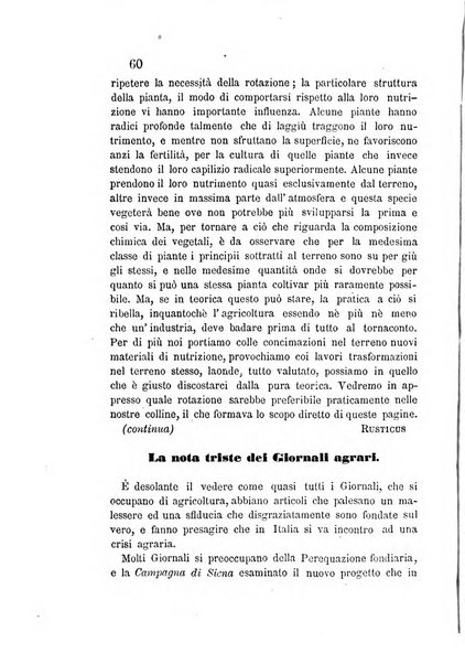 L'agricoltore periodico mensile del Comizio agrario lucchese