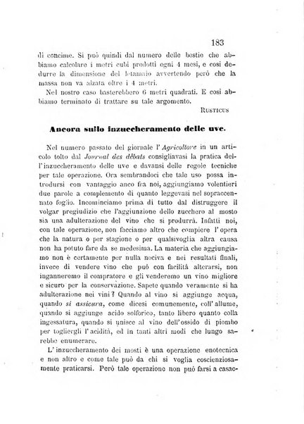 L'agricoltore periodico mensile del Comizio agrario lucchese