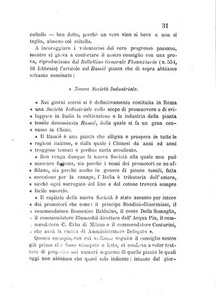 L'agricoltore periodico mensile del Comizio agrario lucchese