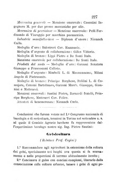 L'agricoltore periodico mensile del Comizio agrario lucchese