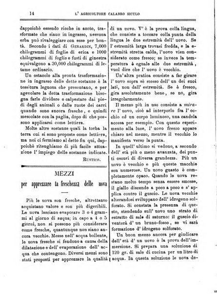 L'agricoltore calabro siculo giornale di agricoltura pratica