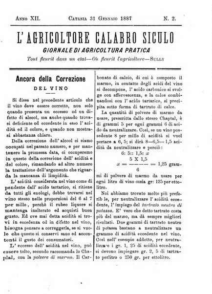 L'agricoltore calabro siculo giornale di agricoltura pratica