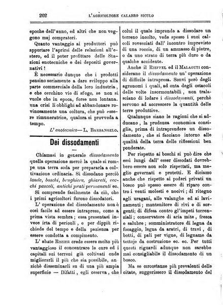 L'agricoltore calabro siculo giornale di agricoltura pratica