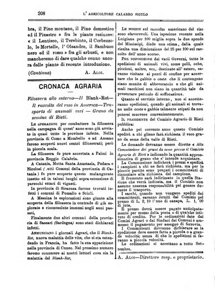 L'agricoltore calabro siculo giornale di agricoltura pratica