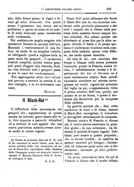 L'agricoltore calabro siculo giornale di agricoltura pratica