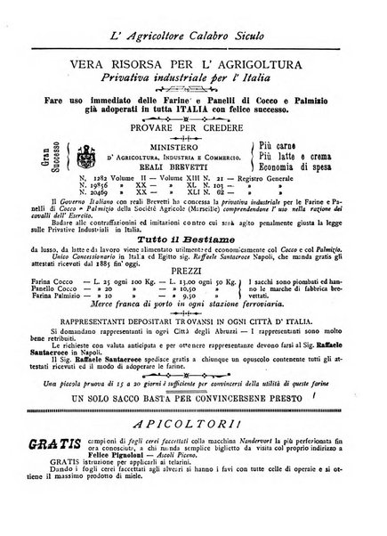 L'agricoltore calabro siculo giornale di agricoltura pratica