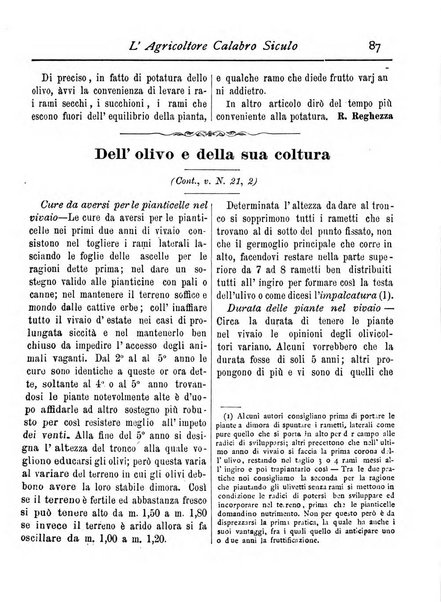 L'agricoltore calabro siculo giornale di agricoltura pratica