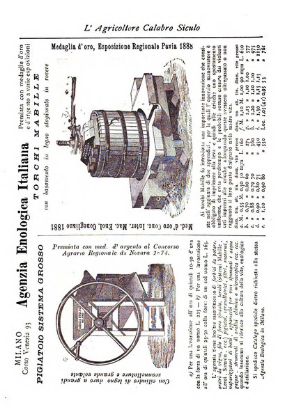 L'agricoltore calabro siculo giornale di agricoltura pratica