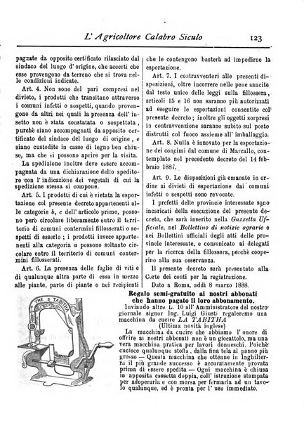 L'agricoltore calabro siculo giornale di agricoltura pratica