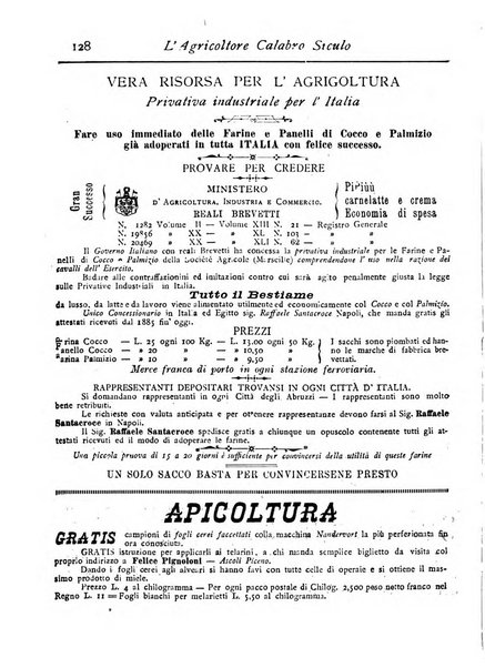 L'agricoltore calabro siculo giornale di agricoltura pratica