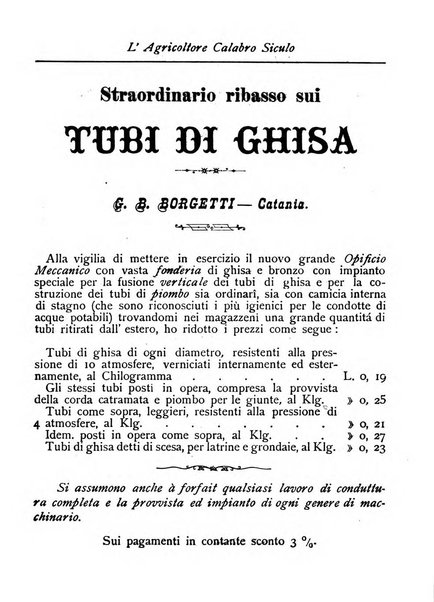 L'agricoltore calabro siculo giornale di agricoltura pratica