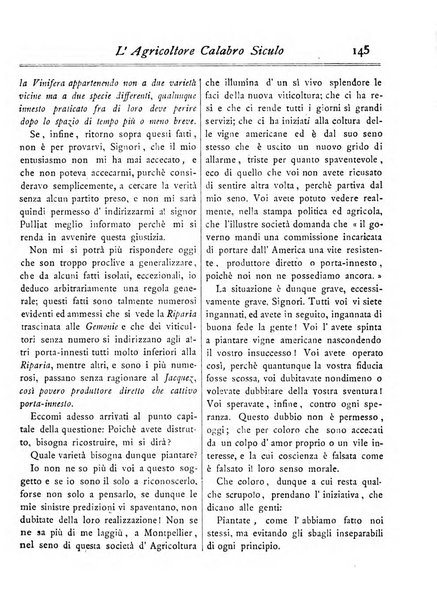 L'agricoltore calabro siculo giornale di agricoltura pratica