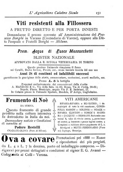 L'agricoltore calabro siculo giornale di agricoltura pratica