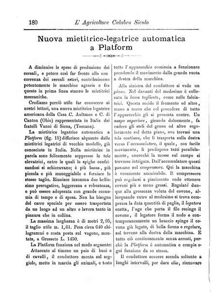 L'agricoltore calabro siculo giornale di agricoltura pratica