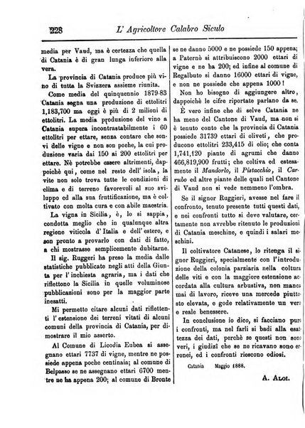 L'agricoltore calabro siculo giornale di agricoltura pratica