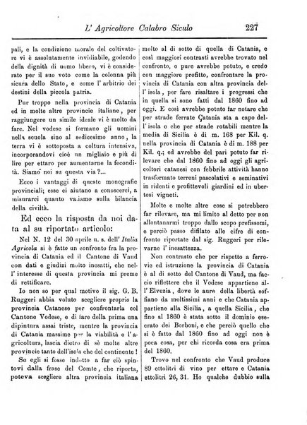 L'agricoltore calabro siculo giornale di agricoltura pratica