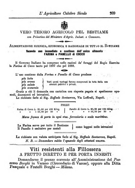 L'agricoltore calabro siculo giornale di agricoltura pratica