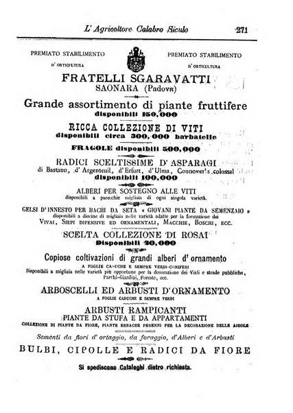 L'agricoltore calabro siculo giornale di agricoltura pratica