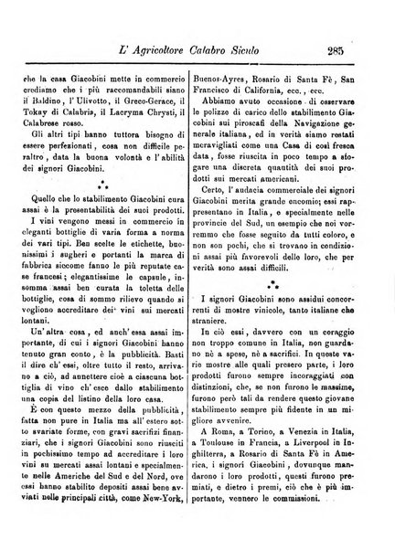 L'agricoltore calabro siculo giornale di agricoltura pratica