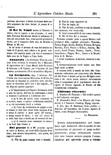 L'agricoltore calabro siculo giornale di agricoltura pratica