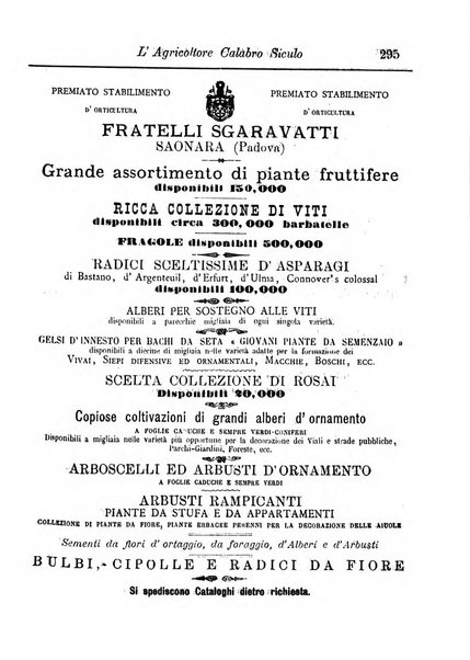 L'agricoltore calabro siculo giornale di agricoltura pratica