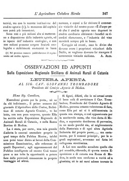 L'agricoltore calabro siculo giornale di agricoltura pratica