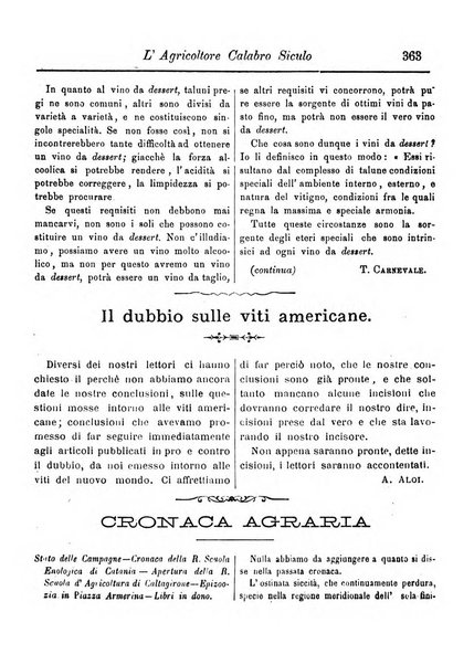 L'agricoltore calabro siculo giornale di agricoltura pratica