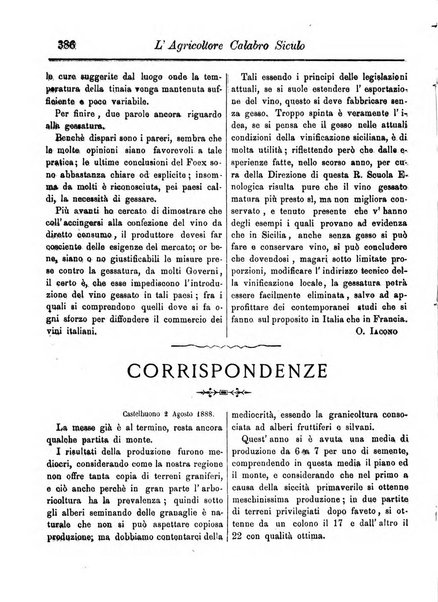 L'agricoltore calabro siculo giornale di agricoltura pratica