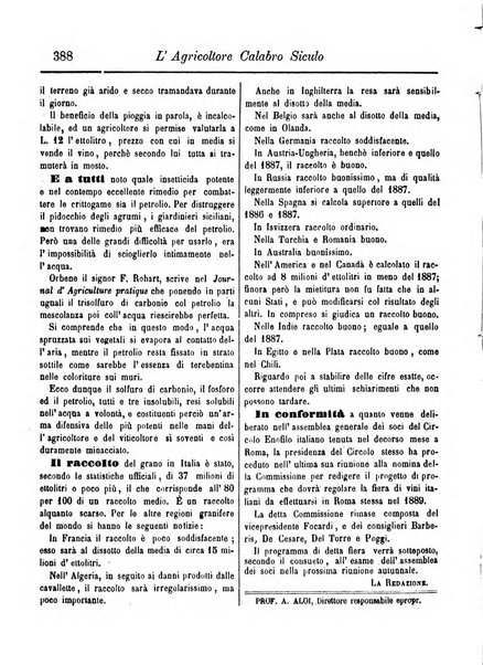 L'agricoltore calabro siculo giornale di agricoltura pratica