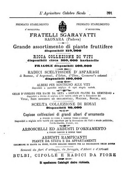 L'agricoltore calabro siculo giornale di agricoltura pratica